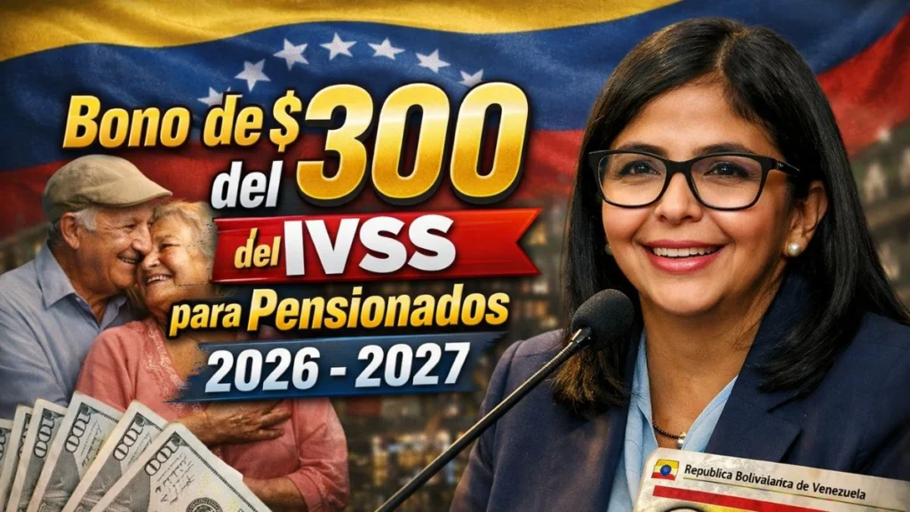 Bono de $300 del IVSS para Pensionados 2026-2027