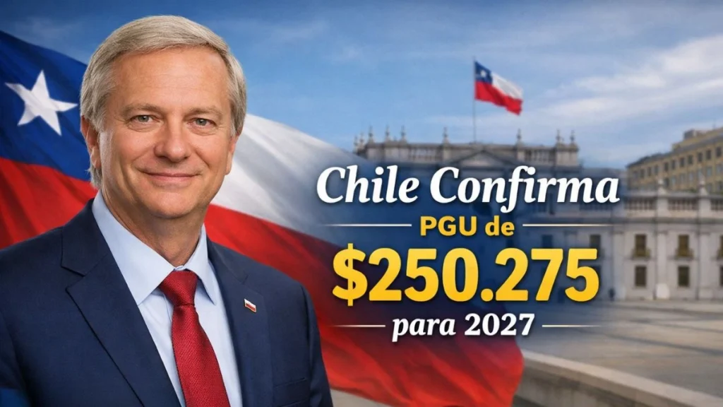 Chile Confirma PGU de $250.275 para 2027