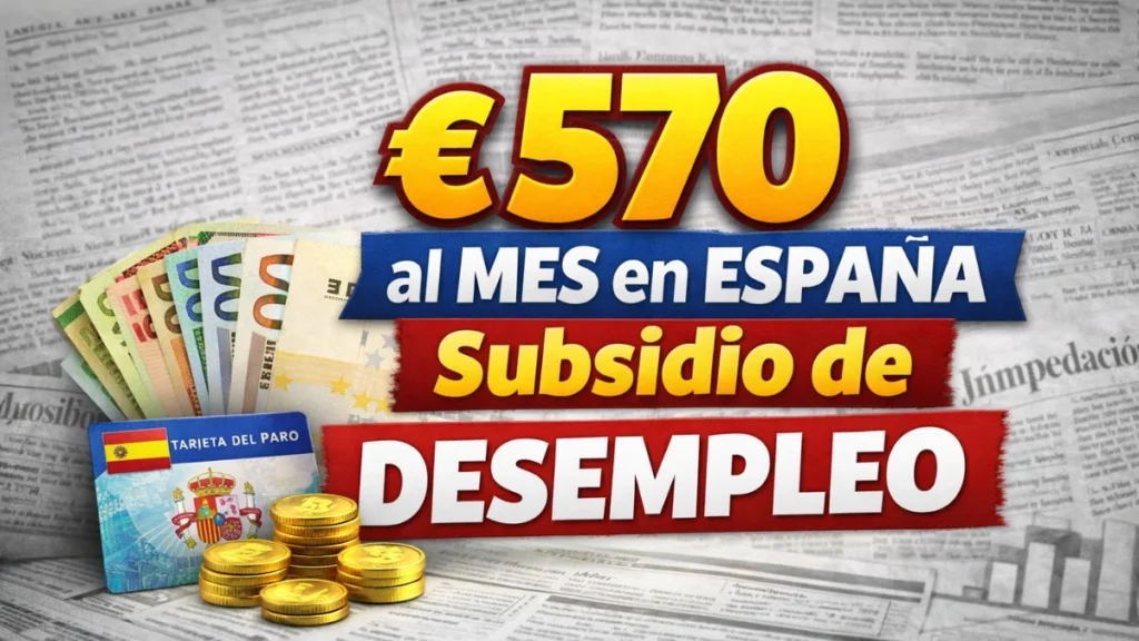 €570 al Mes en España Subsidio de Desempleo