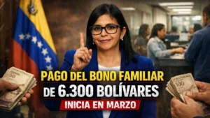 Pago Del Bono Familiar De 6.300 Bolívares Inicia En Marzo