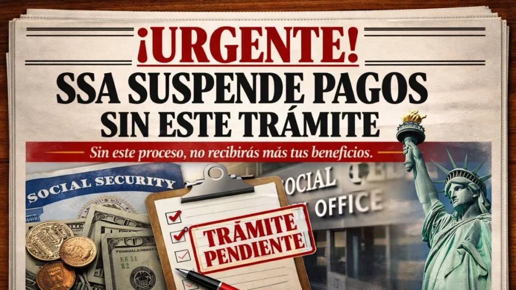 ¡Urgente! SSA suspende pagos sin este trámite
