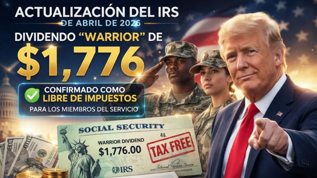 Actualización del IRS de abril de 2026: el dividendo “Warrior” de $1,776 está confirmado como libre de impuestos para los miembros del servicio