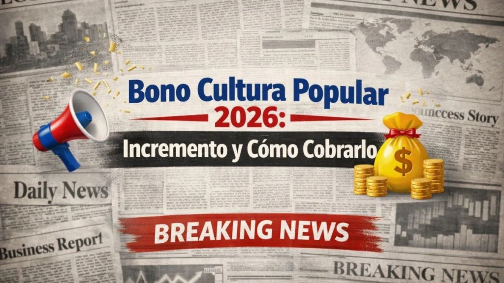 Bono Cultura Popular 2026 Incremento y Cómo Cobrarlo