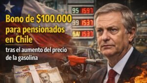 Bono de $100.000 para pensionados en Chile tras el aumento del precio de la gasolina