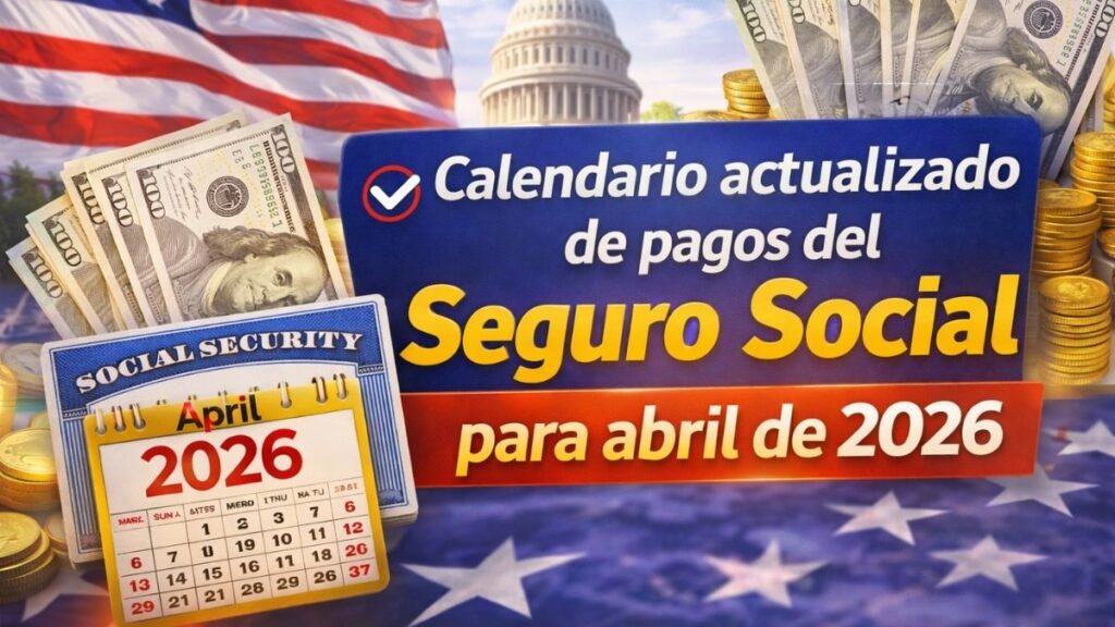 Calendario actualizado de pagos del Seguro Social para abril de 2026