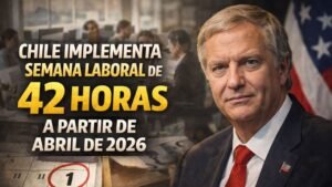 Chile implementa semana laboral de 42 horas a partir de abril de 2026