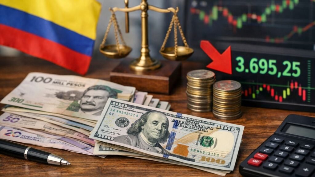 Dólar en Colombia sigue bajo $3.700 a la espera de decisiones sobre tasas de interés