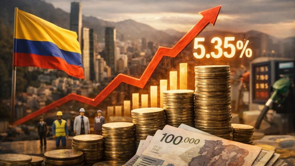 La inflación sube al 5,35% en 2026 tras un histórico aumento salarial en Colombia