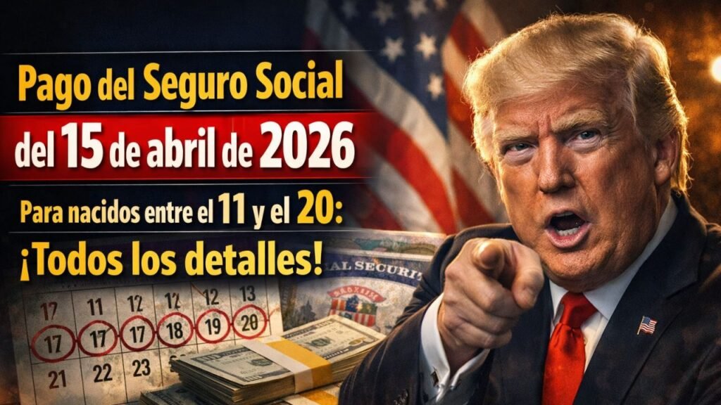 Pago del Seguro Social del 15 de abril de 2026 para nacidos entre el 11 y el 20: todos los detalles