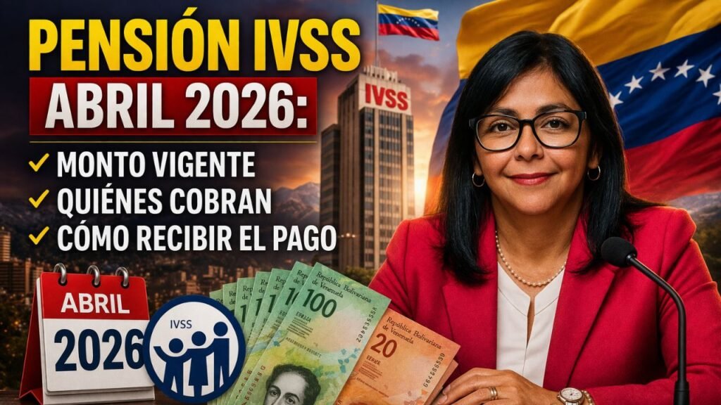 Pensión IVSS abril 2026: monto vigente, quiénes cobran y cómo recibir el pago