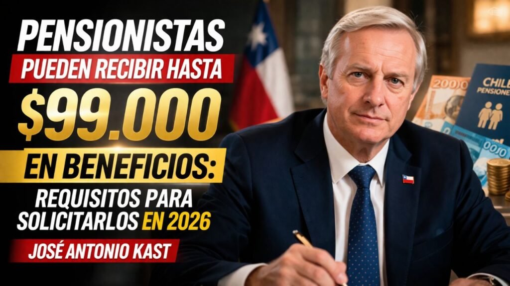 Pensionistas pueden recibir hasta $99.000 en beneficios: requisitos para solicitarlos en 2026