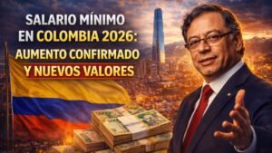 Salario mínimo en Colombia 2026: aumento confirmado y nuevos valores
