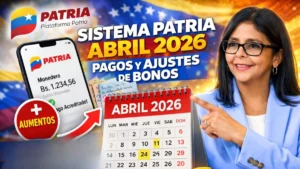 Sistema Patria Abril 2026 Pagos y Ajustes de Bonos